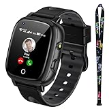 PIULAXIU 4G Smartwatch Kinder mit langanhaltendem...