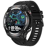 Smartwatch Herren mit GPS Uhr Militär Outdoor Uhr...