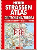 Neuer Straßenatlas Deutschland/Europa 2024/2025:...